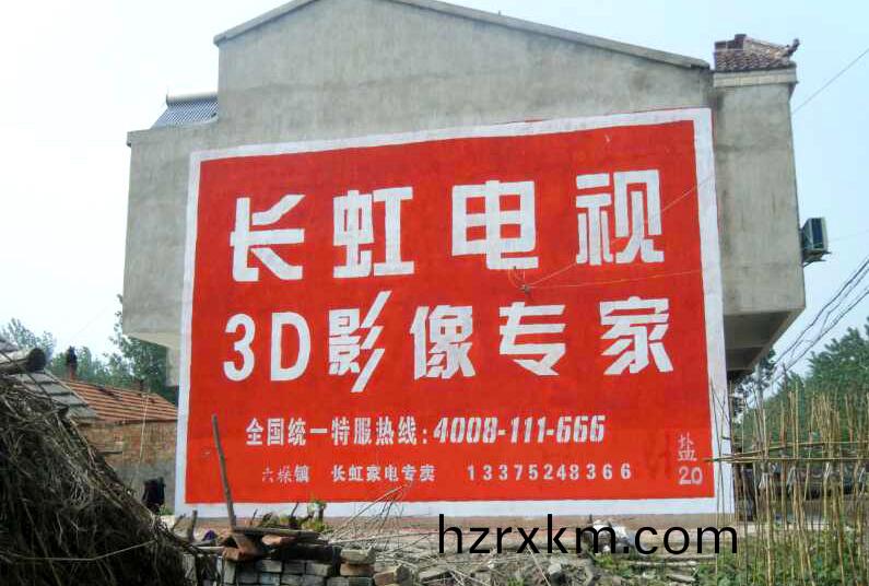 淛江牆體廣告公司案例